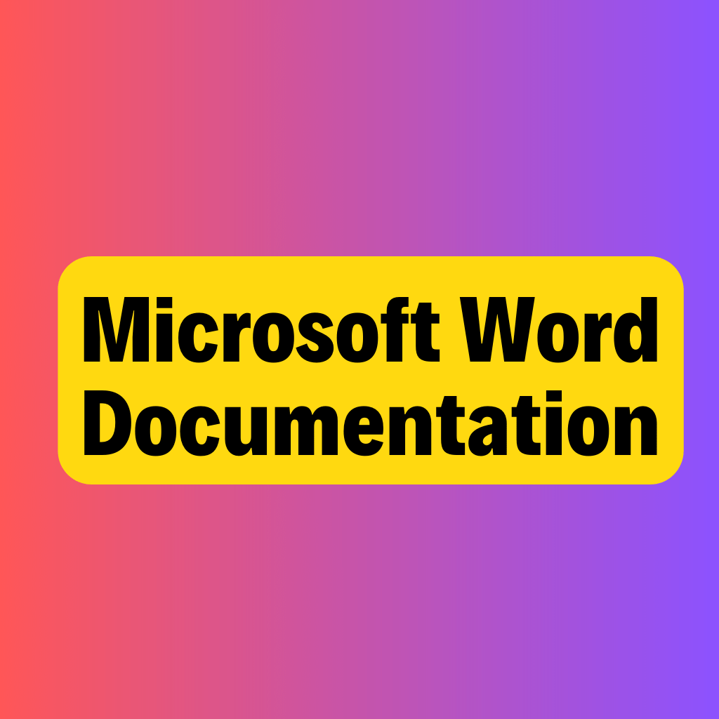 Wajid Ullah Microsoft Word Documentation Services