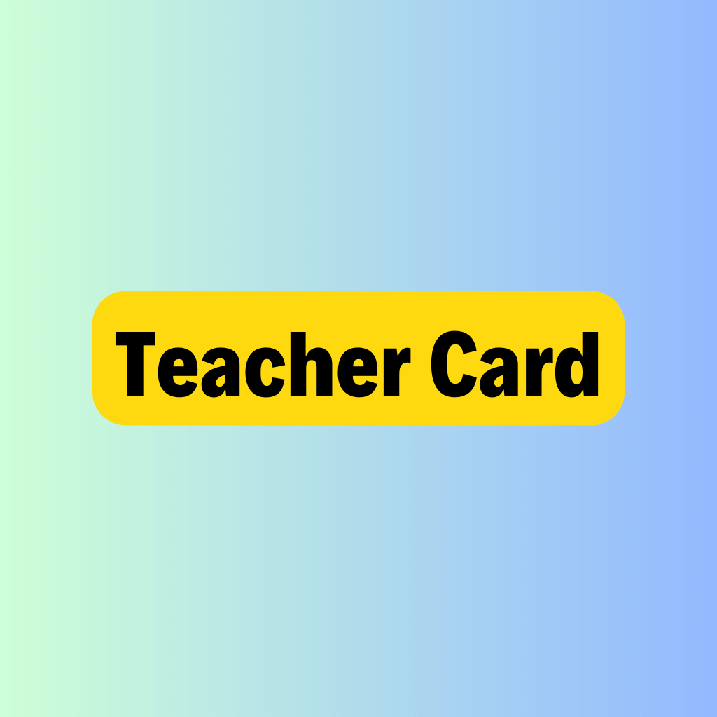 Wajid Ullah | Teacher Card Services | Graphic Design