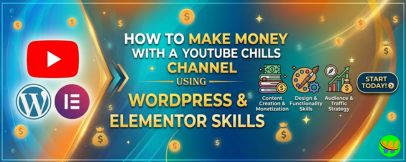 How to Make Money with a YouTube Channel using WordPress and Elementor Skills