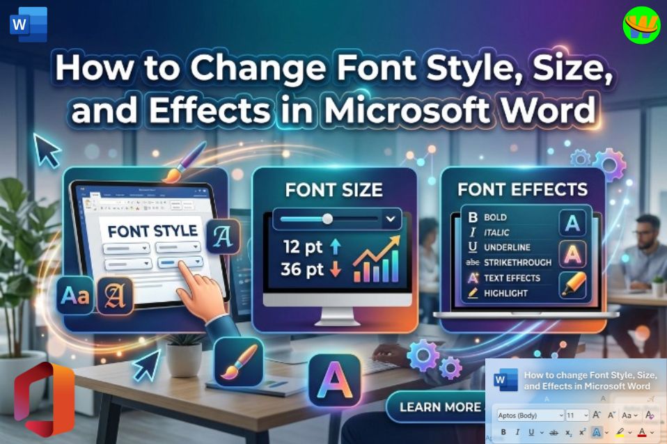 How to Change Font Style, Size, and Effects in Microsoft Word